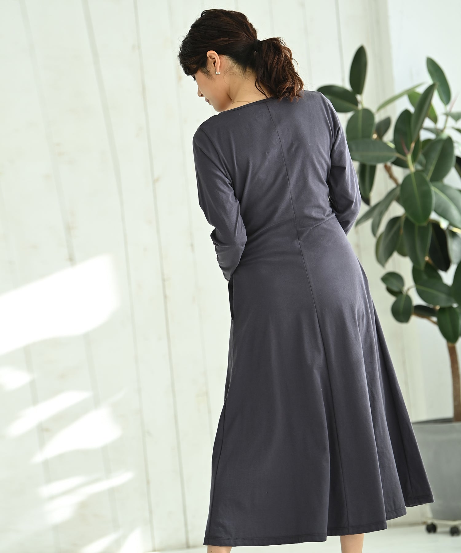 長袖フレアワンピース – ワンピース・ドレス – HEART CLOSET