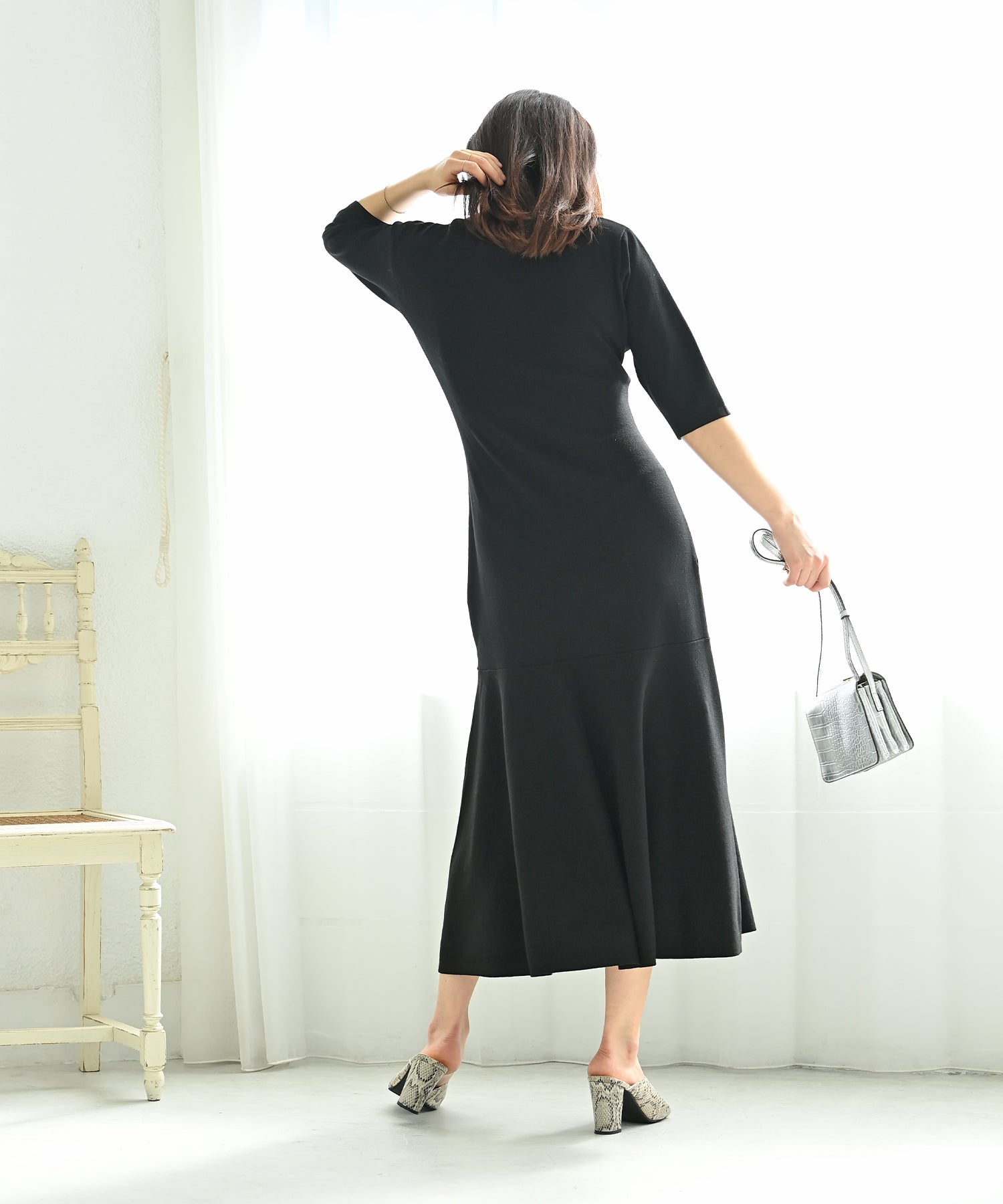 5分袖ニットマーメイドワンピース – バストサイズから探す – HEART