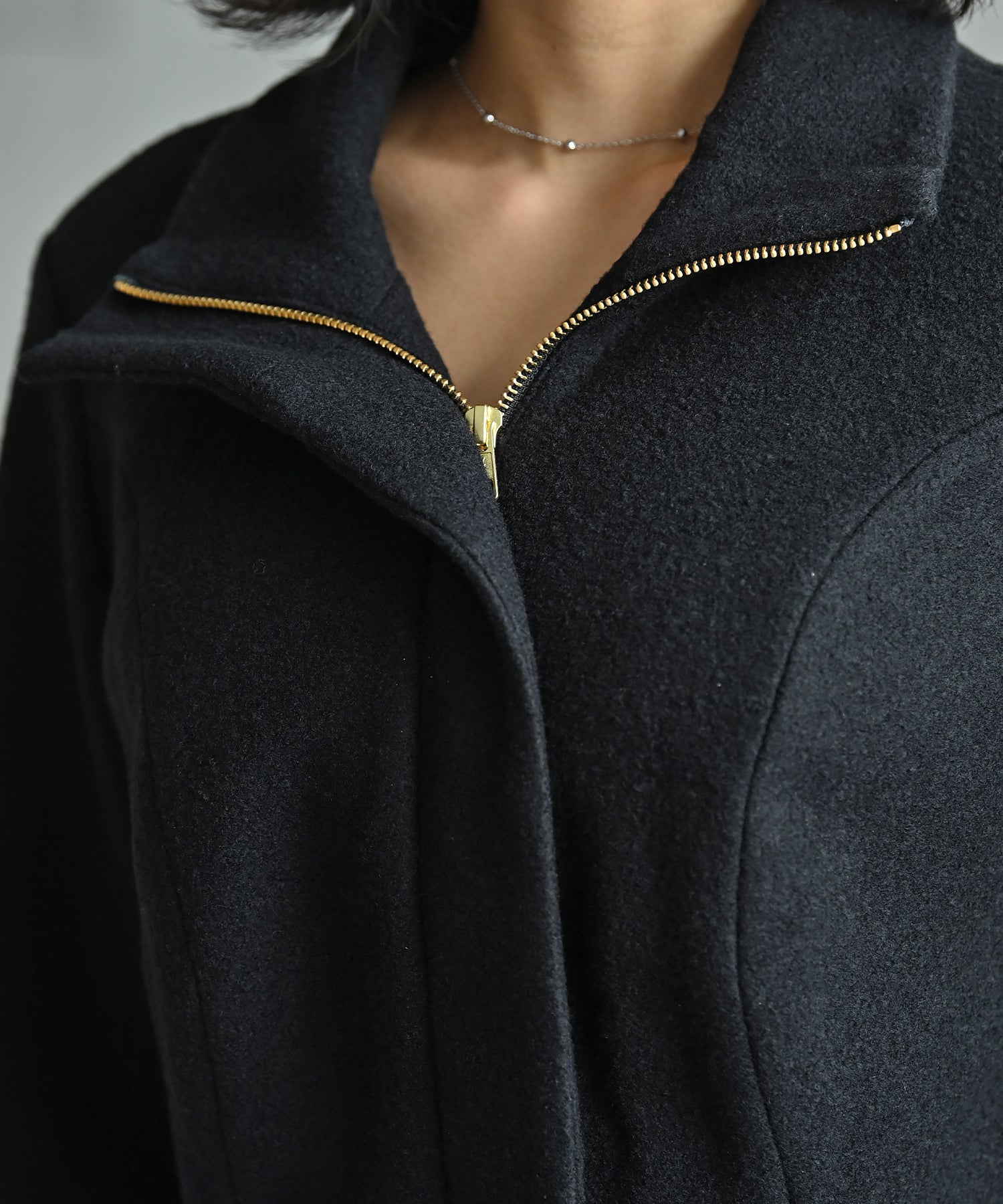 ファスナーメランジコート – バストサイズから探す – HEART CLOSET