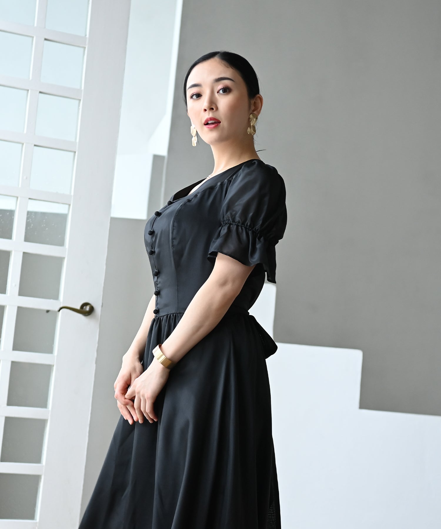 パールシフォンワンピース – ワンピース・ドレス – HEART CLOSET