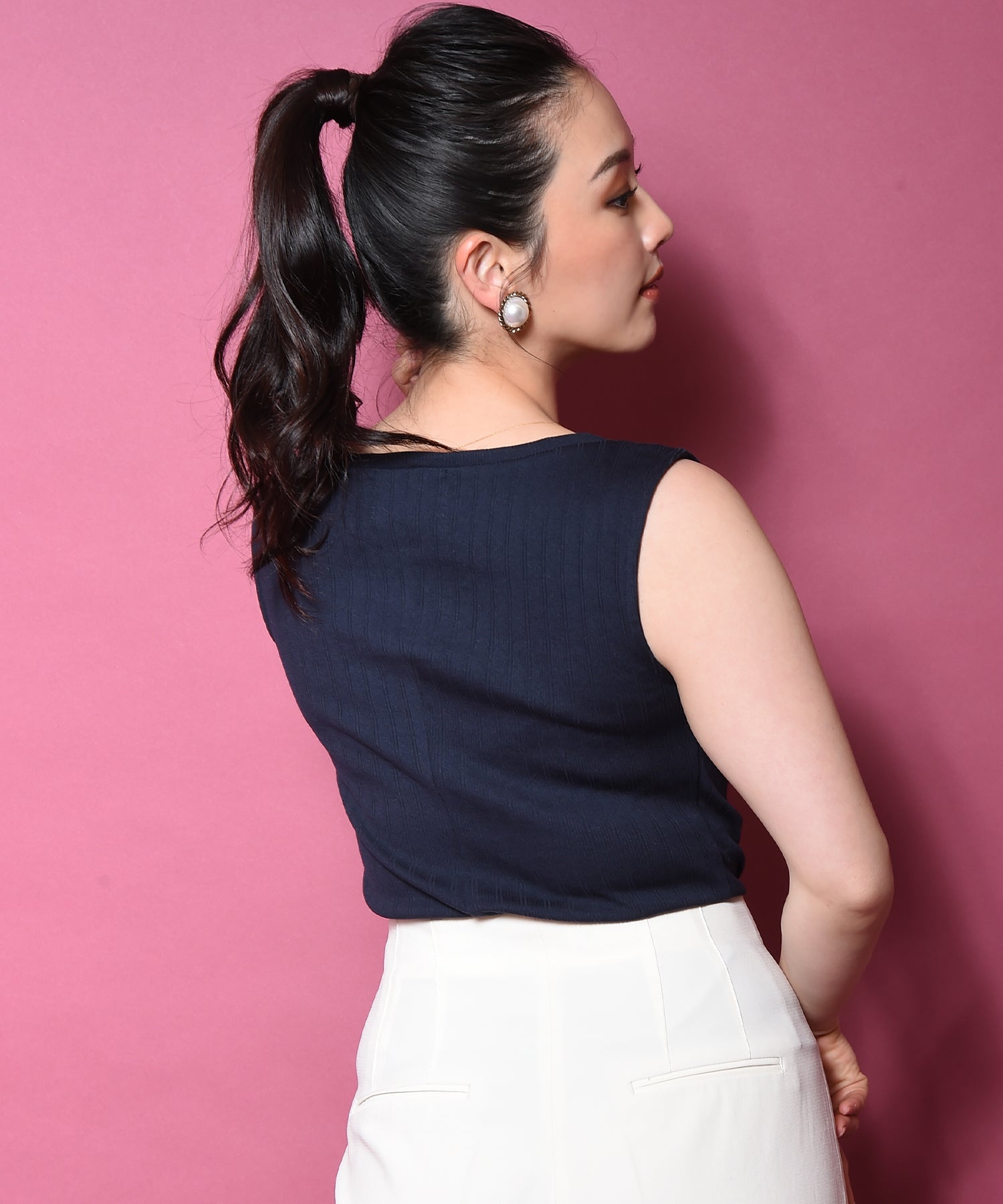 ノースリーブフロントボタンカットソー – バストサイズから探す