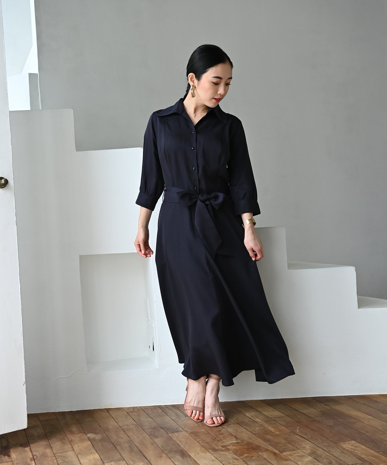 7分袖シャツワンピース – ワンピース・ドレス – HEART CLOSET – ハート