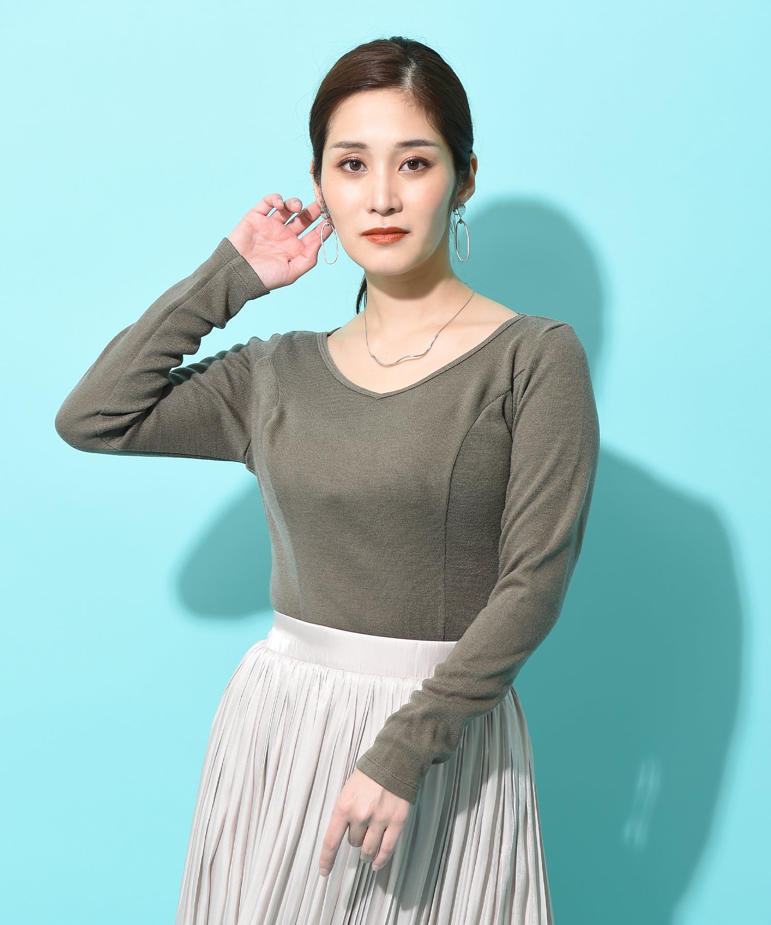 スムースVネックニットソー – TOPS / トップス – HEART CLOSET ...