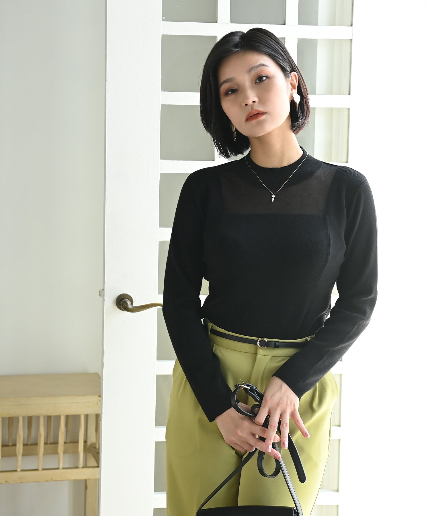 長袖シアーニット – TOPS / トップス – HEART CLOSET – ハートクローゼット