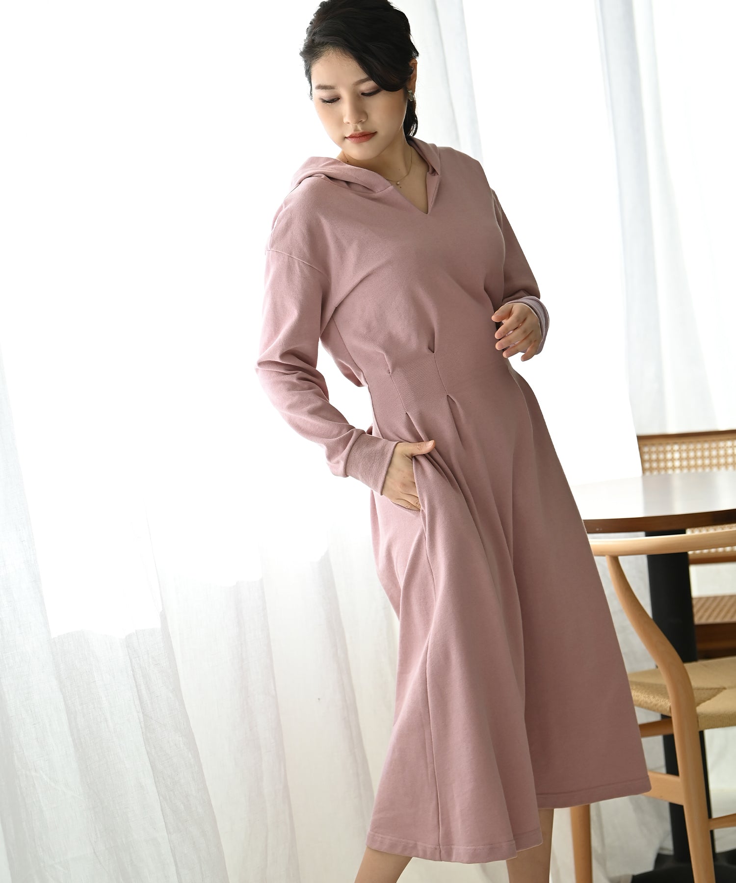 裏毛タックパーカーワンピース – バストサイズから探す – HEART CLOSET 裏毛タックパーカーワンピース – バストサイズから探す – HEART CLOSET