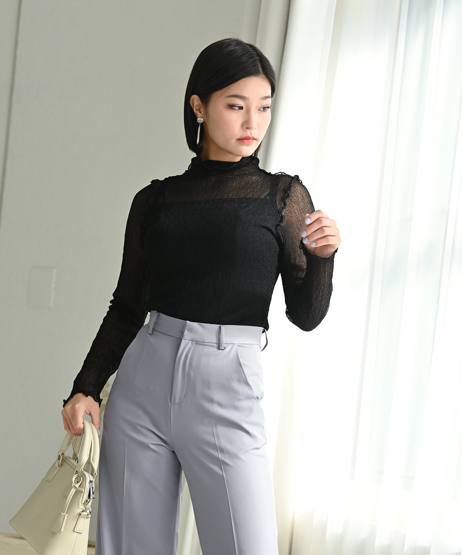 CFCL RIB L HIGHNECK TOP シアートップス CFCL RIB L HIGHNECK TOP シアートップス RIB METAL HIGHNECK TOP