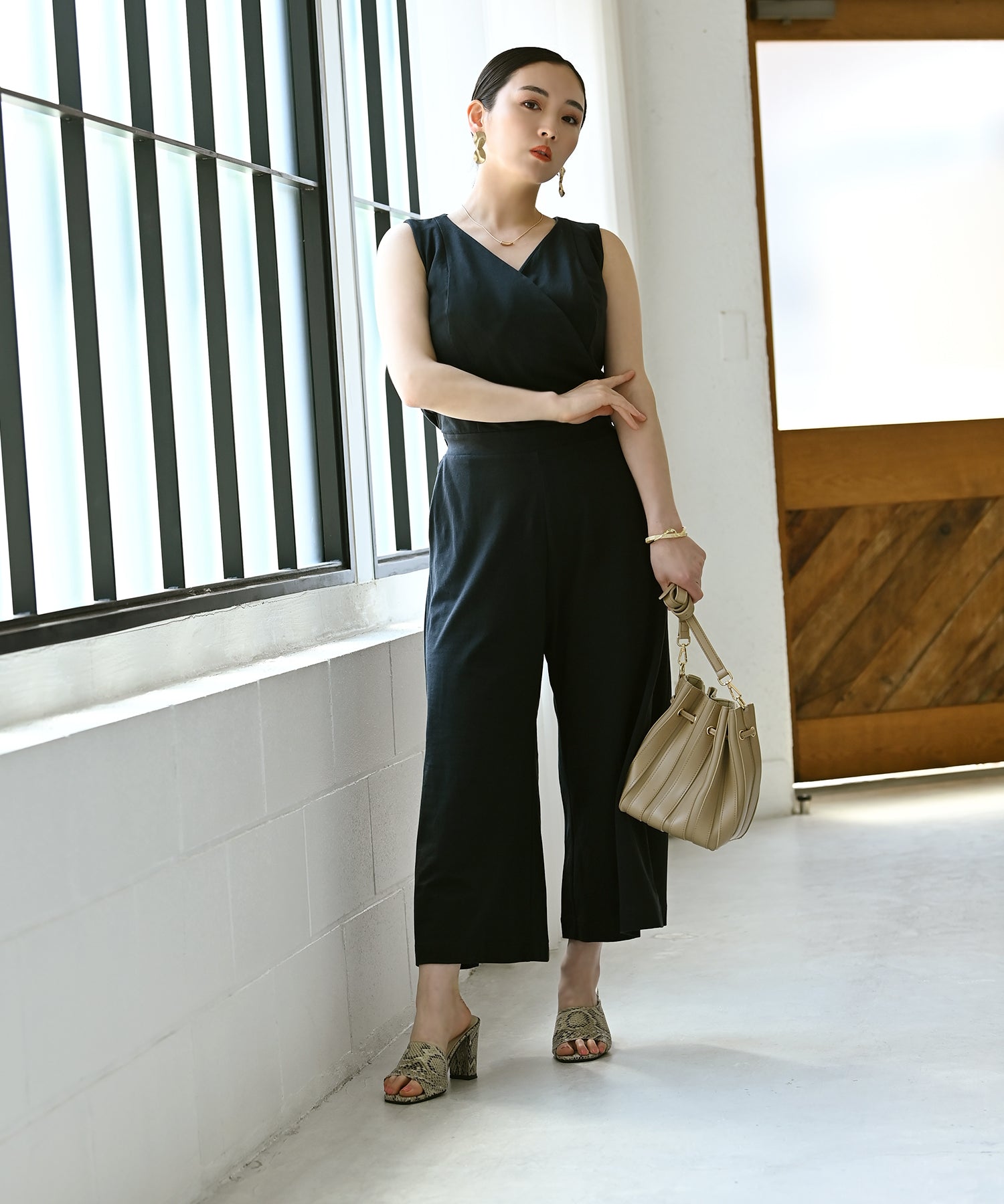 PLEATS PLEASE ノースリーブ オールインワン PLEATS PLEASE ISSEY MIYAKE 【中古】PLEATS プリーツプリーズ