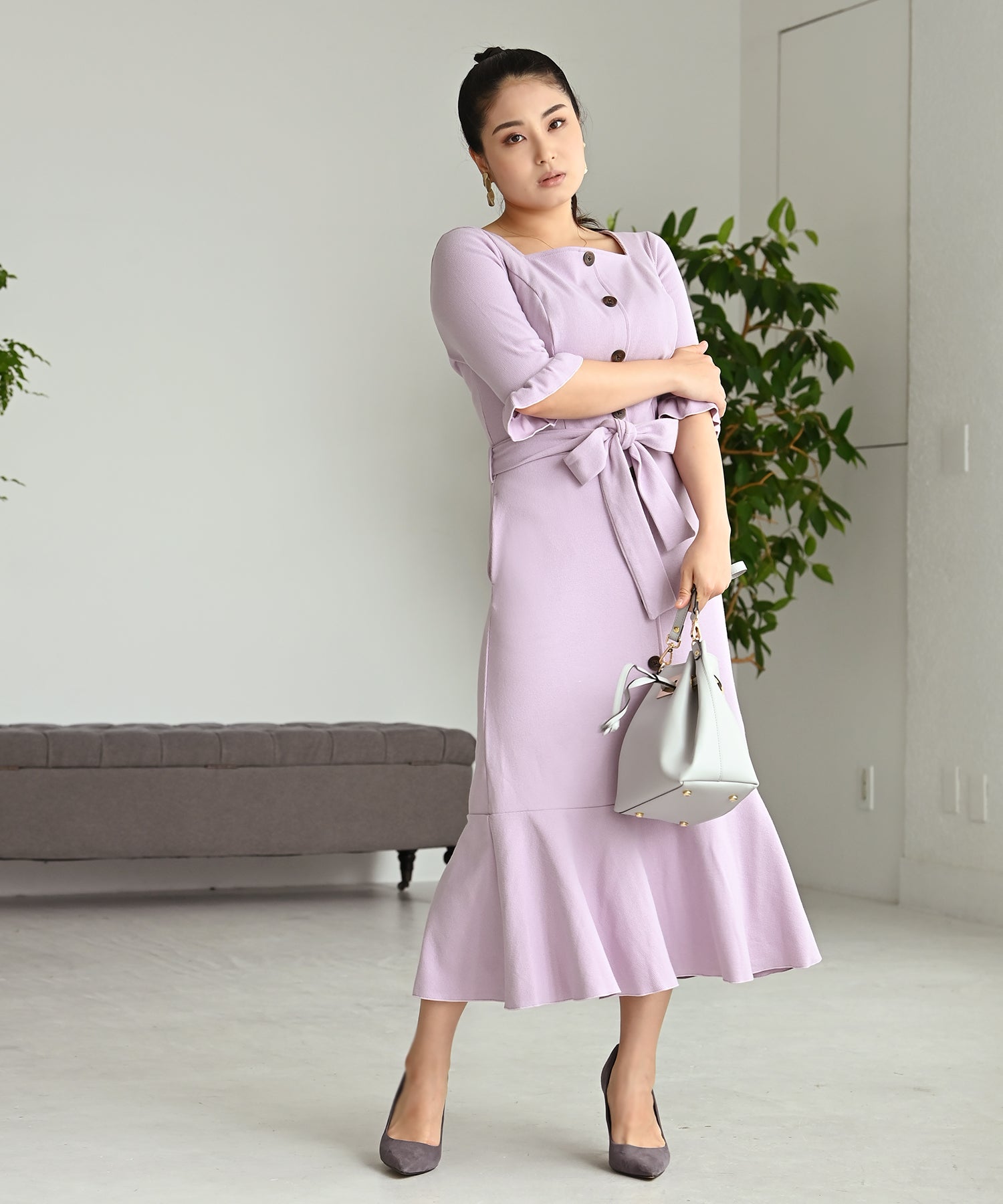 処分価格　Heart closet フロントボタンタックワンピース L ミント Heart closet フロントボタンタックワンピース L ミント - メルカリ