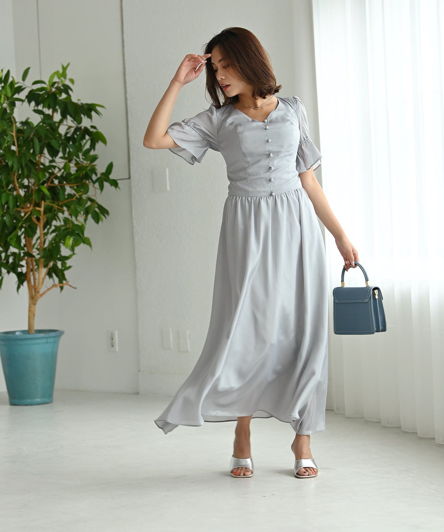 パールシフォンワンピース – ワンピース・ドレス – HEART CLOSET