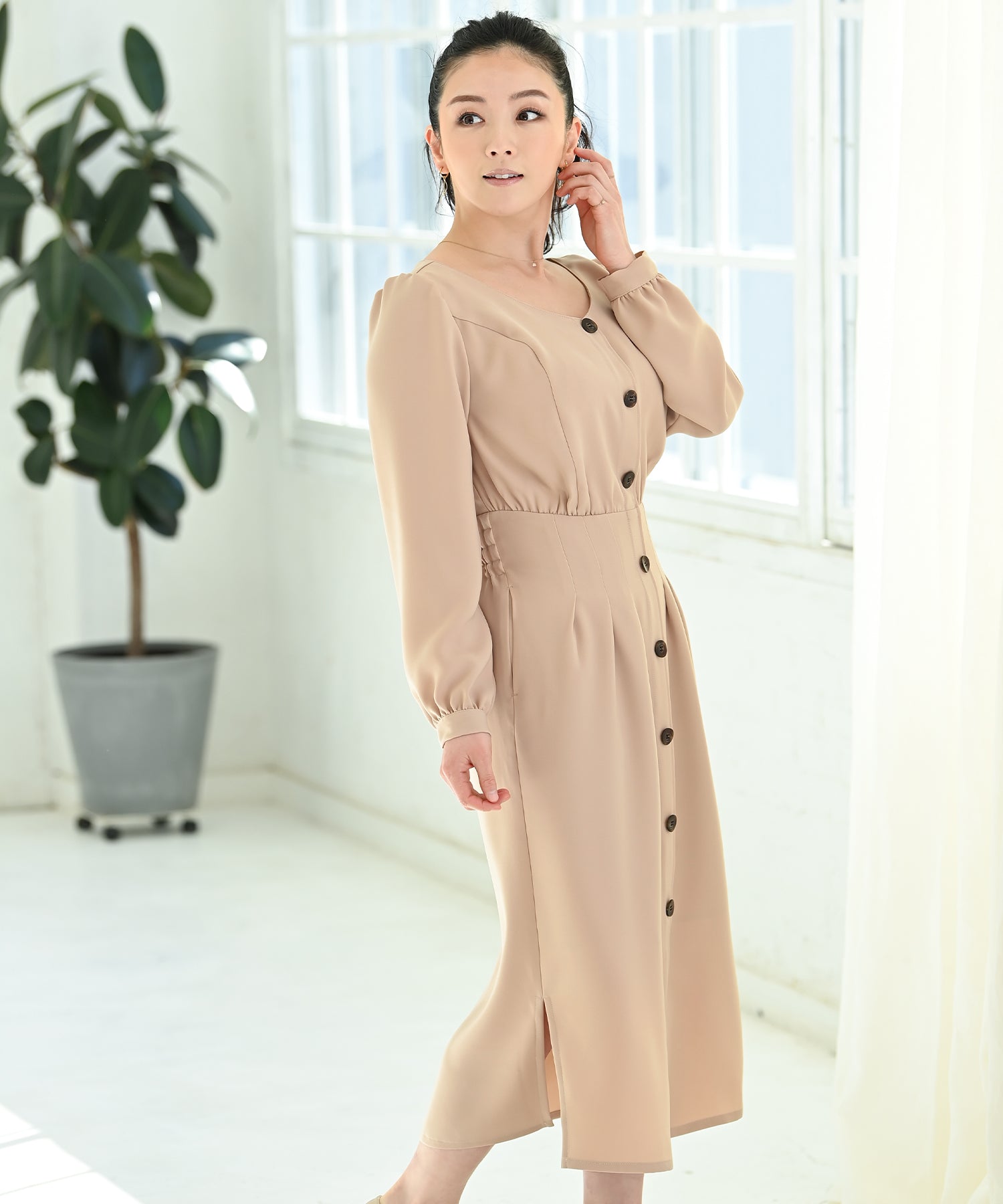 フロントボタンタックワンピース – バストサイズから探す – HEART