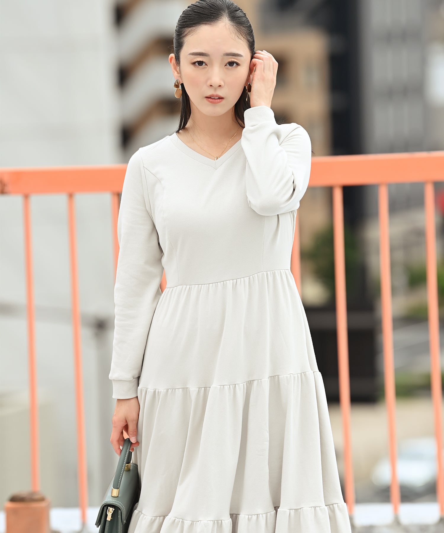 裏毛ティアードワンピース – ワンピース・ドレス – HEART CLOSET