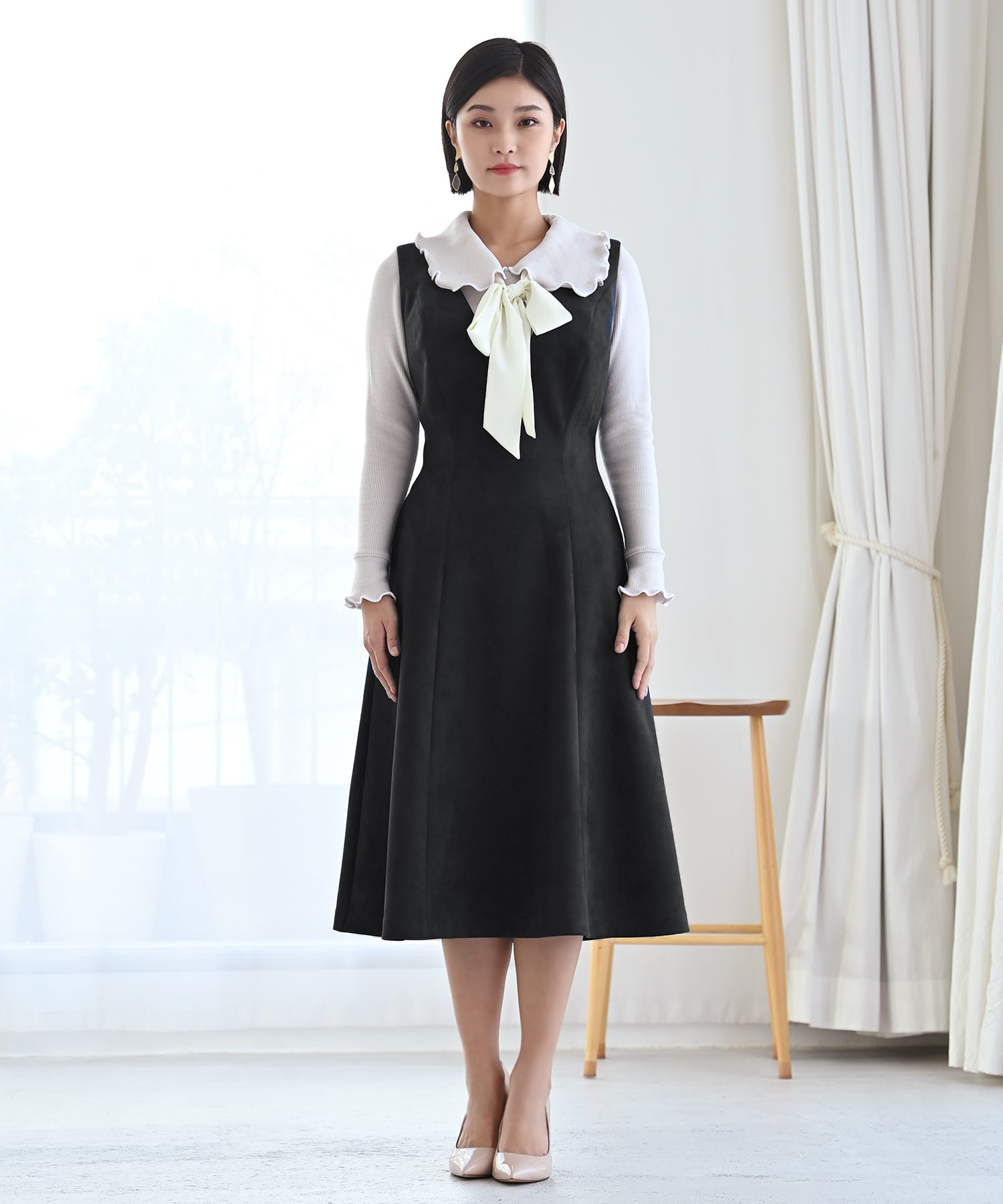 スエードジャンパースカート – バストサイズから探す – HEART CLOSET