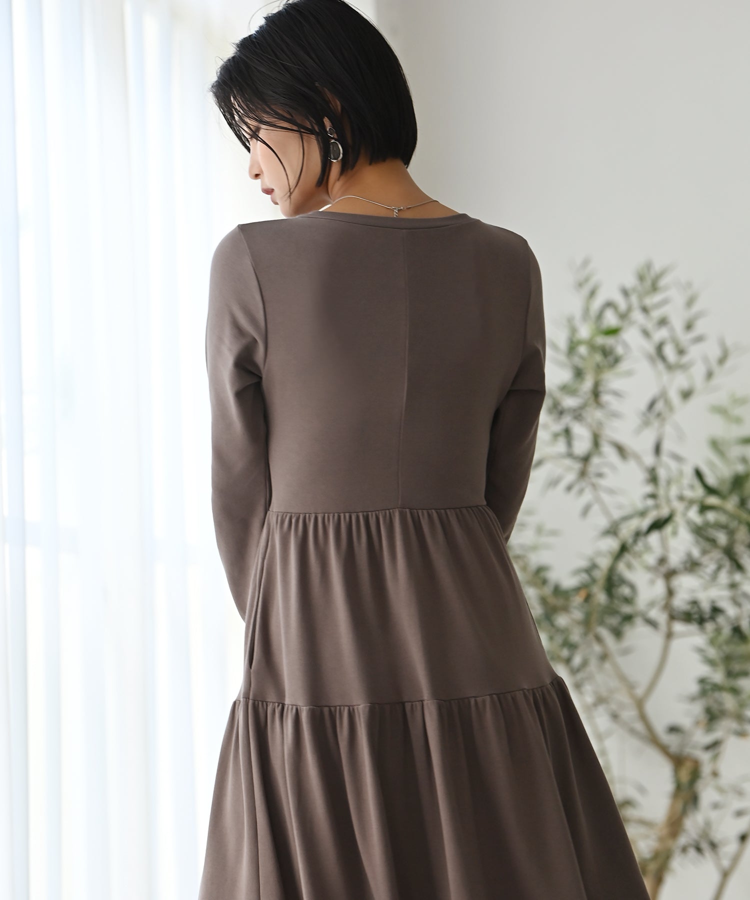 裏毛ティアードワンピース – ワンピース・ドレス – HEART CLOSET  